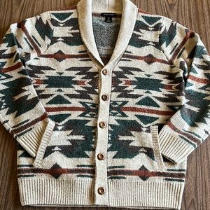 Mens Aztec Cardigan